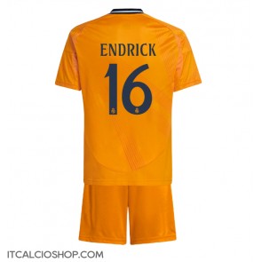 Real Madrid Endrick #16 Seconda Maglia Bambino 2024-25 Manica Corta (+ Pantaloni corti)